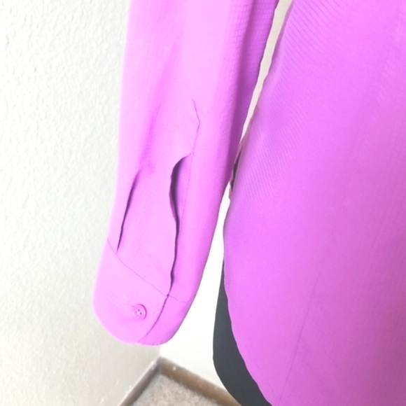 Columbia Omni Shield Purple Button Front Shirt - Picture 5 of 8